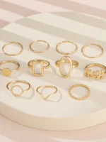 Pack de 11 Bagues en acier inoxydable - Image 4