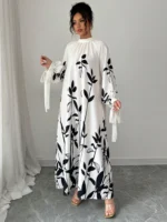 Robe Longue à Manches Lanternes - Image 5