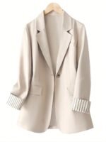 Blazer à Rayures Contrastées - Image 5