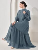 Robe Élégante à Col Montant - Image 2