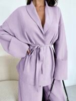 Ensemble Surchemise + Pantalon Taille Haute - Image 6