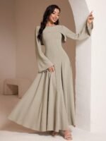 Ensemble 2 Pièces Haut Long à Manches longue + Robe dos nu - Image 2