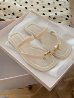 Tongs Plates à Bout Carré - Image 6