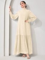 Robe Élégante à Col Montant - Image 7