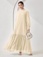 Robe Élégante à Col Montant - Image 8